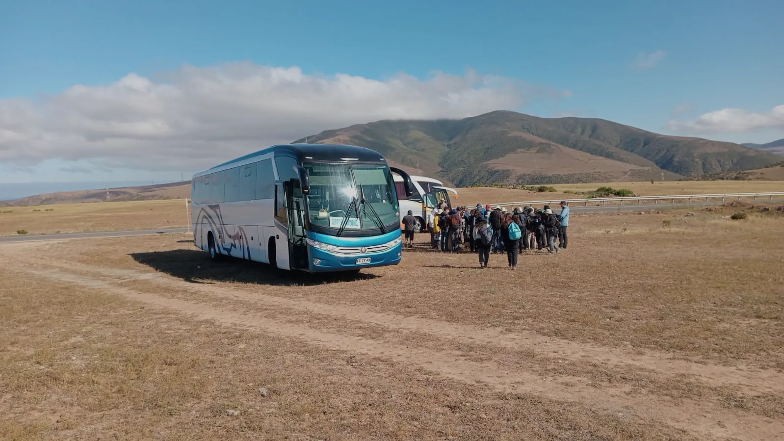 Bus de Más Bus en la cordillera
